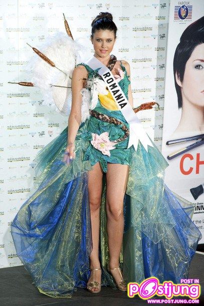 THAILAND คำนี้ไม่แพ้ชาติใด มาดูชุดประจำชาติสาวงามแต่ละประเทศ -O-