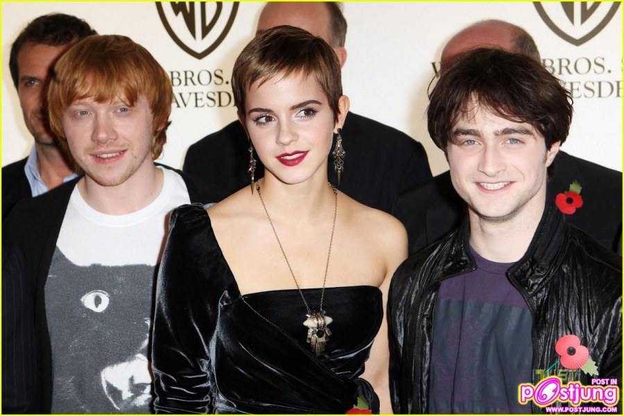 Rupert Grint, Emma Watson & Daniel Radcliffe London Photocall