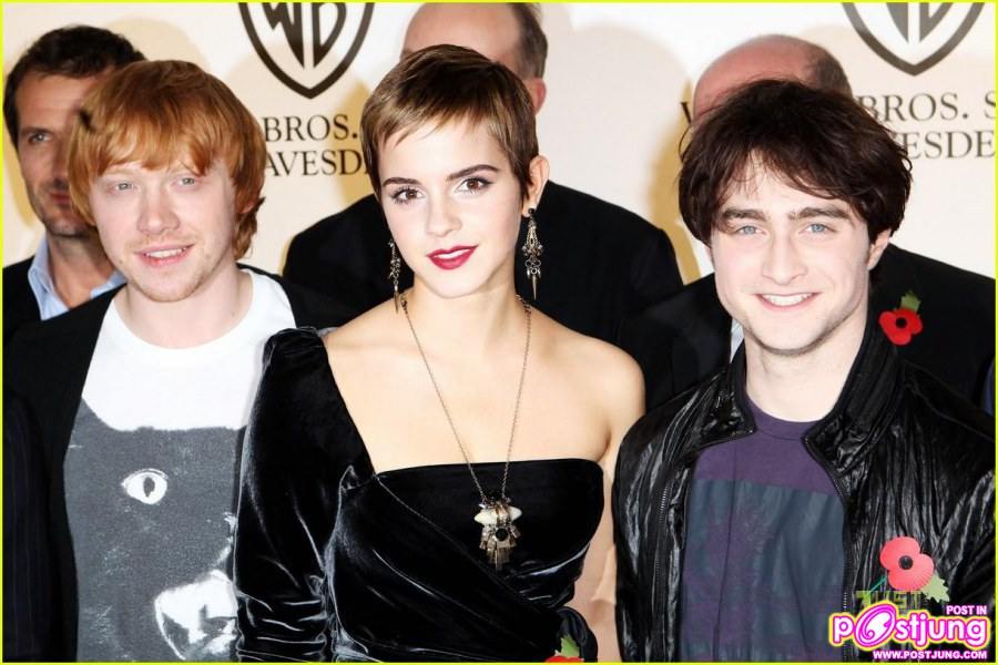 Rupert Grint, Emma Watson & Daniel Radcliffe London Photocall