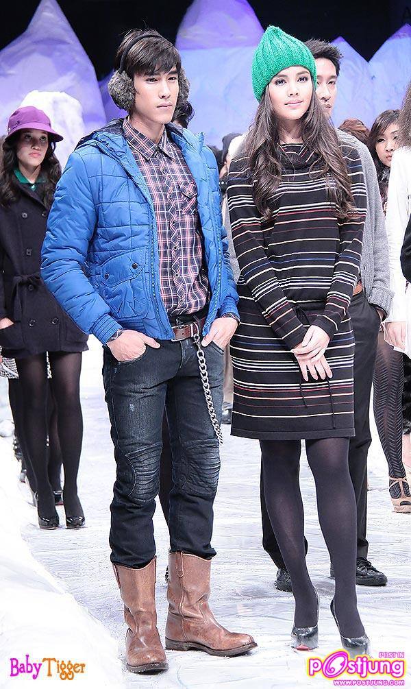 [Pic] ปอ ทฤษฎี, ณเดชน์, ญาญ่าและแคทรียา อิงลิช เดินแบบงาน Runway of Ice @ Siam Discovery