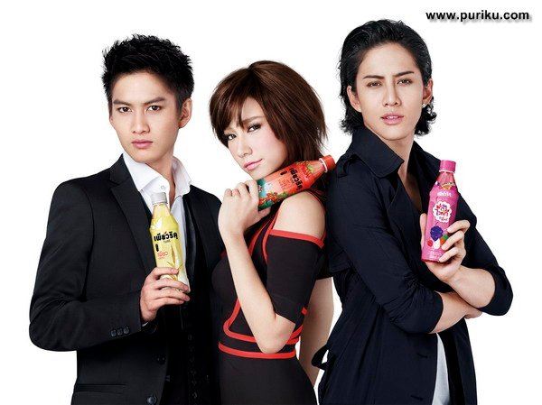 (ภาพเบี้องหลัง) อั้ม-กอล์ฟ-ไมค์ ถ่ายโฆษณา Puriku