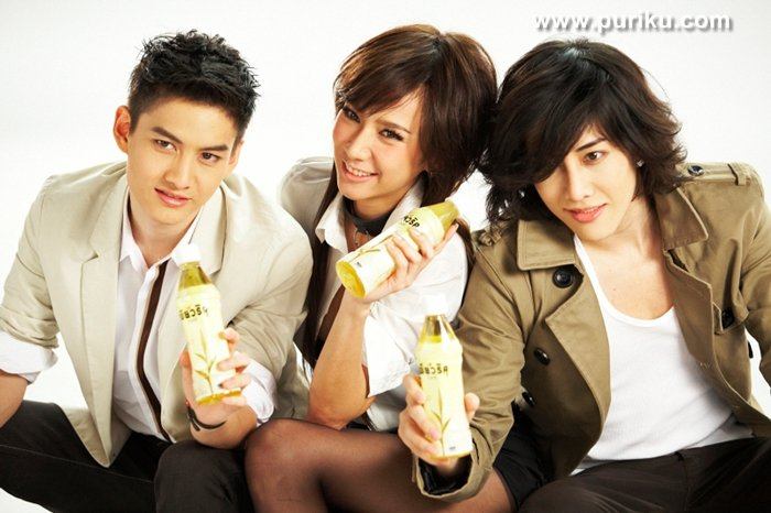 (ภาพเบี้องหลัง) อั้ม-กอล์ฟ-ไมค์ ถ่ายโฆษณา Puriku