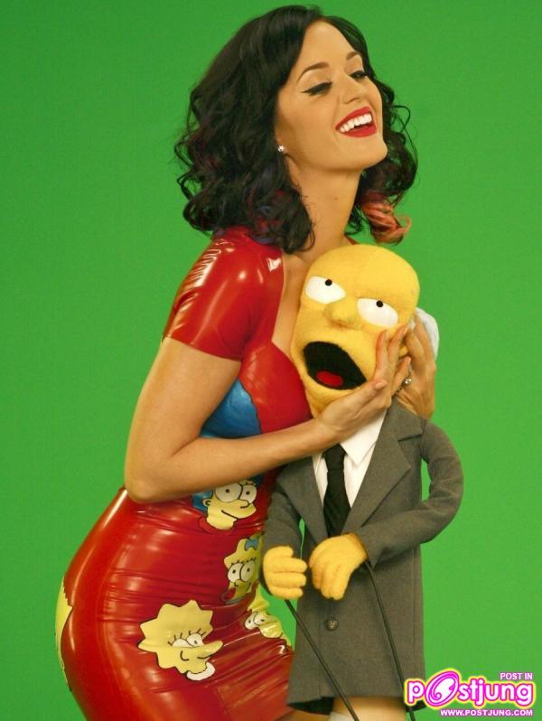 Katy Perry The Simpsons “The Fight Before Christmas” Photoshoot 2010
