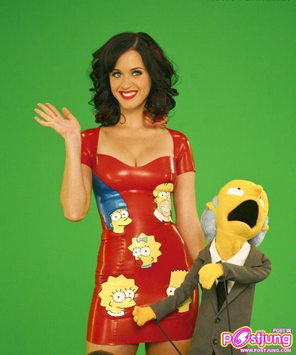 Katy Perry The Simpsons “The Fight Before Christmas” Photoshoot 2010