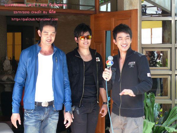 ไผ่ พาทิศ เอก รังสิโรจน์ โน้ต วัชรบูล จากงาน บวงสรวงละคร เสาร์ 5 ภาค 2 ตอน ทับทิมสยาม