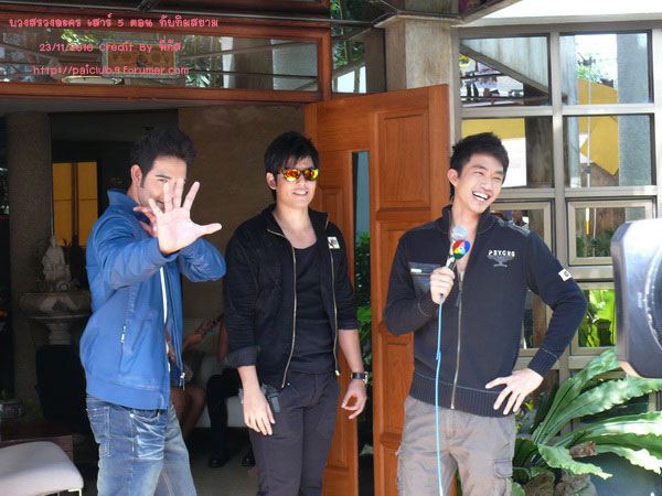 ไผ่ พาทิศ เอก รังสิโรจน์ โน้ต วัชรบูล จากงาน บวงสรวงละคร เสาร์ 5 ภาค 2 ตอน ทับทิมสยาม