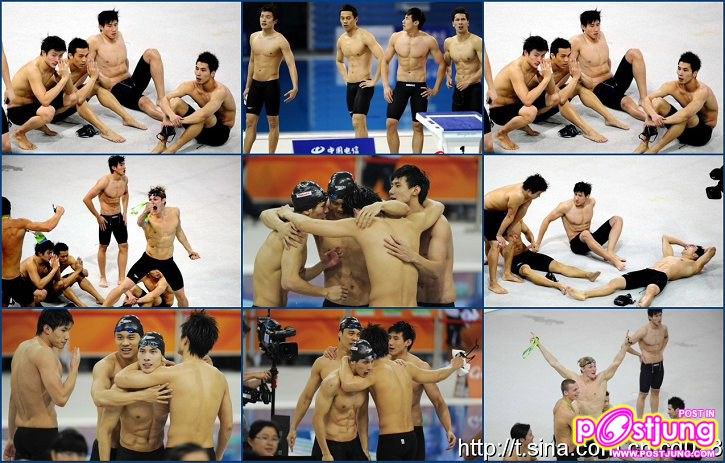 นักว่ายน้ำประเทศจีน หล่อล่ำ