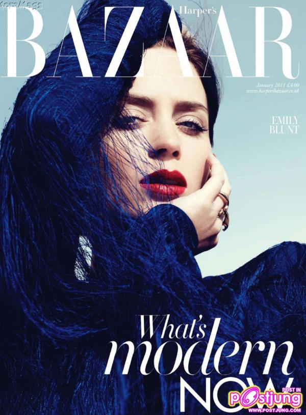 Emily Blunt UK Harper&rsquo;s Bazaar January 2011