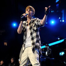 Justin Bieber performs during Z100's Jingle Ball 2010 at Madison Square Garden on December 10, 2010