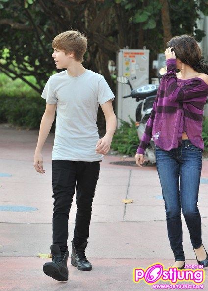 Justin Bieber and Selena Gomez