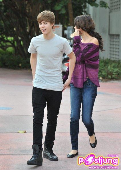 Justin Bieber and Selena Gomez