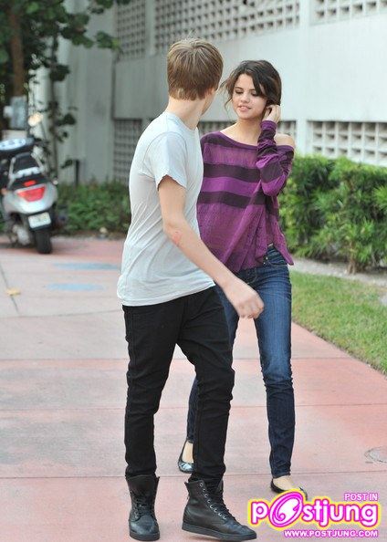 Justin Bieber and Selena Gomez
