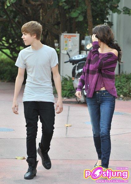 Justin Bieber and Selena Gomez