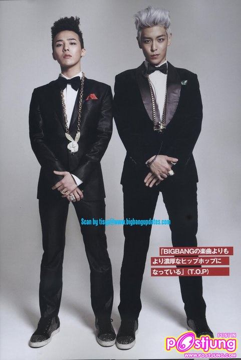 G-Dragon &T.O.P on KStar Lovers Magazine Japan