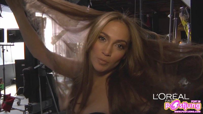 Jennifer Lopez Behind the Scenes for L&rsquo;Oreal