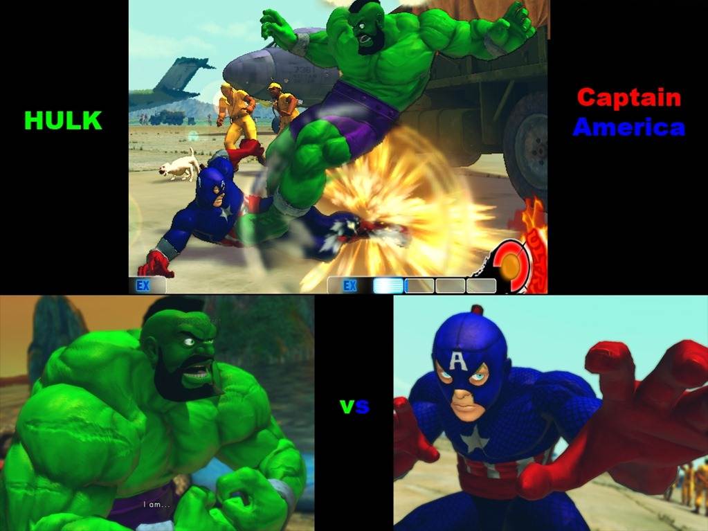 Hulk และ Captain America
