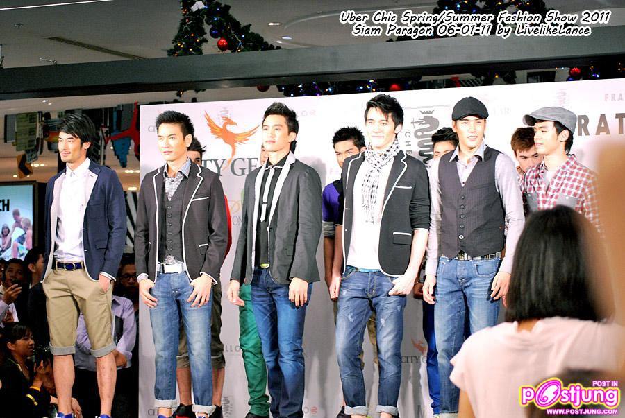 (ดารา-นักร้องชาย) งานเดินแบบ Uber Chic Spring & Summer Fashion 2011 @ Siam Paragon