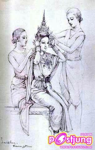 ภาพเขียนงามงาม อ.จักรพันธุ์ โปษยกฤต