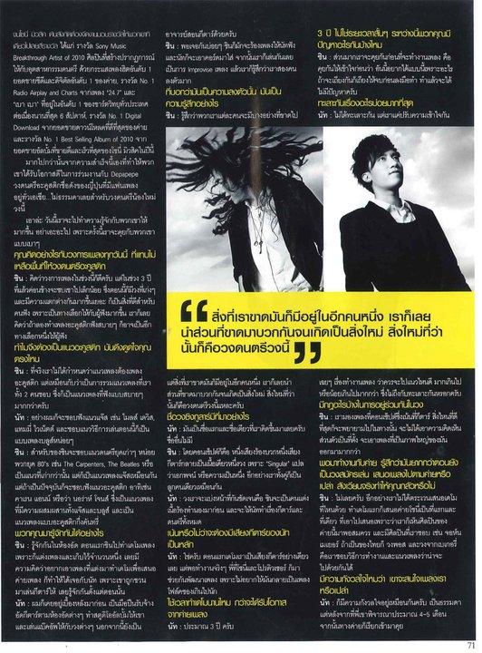 คุยกันเบาๆกับSingular @Grazia Mag. Jan.2011
