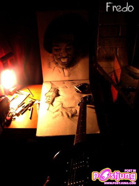 ภาพเขียนดินสอ 3 มิติ