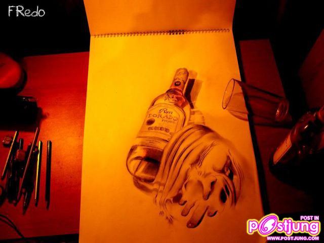 ภาพเขียนดินสอ 3 มิติ