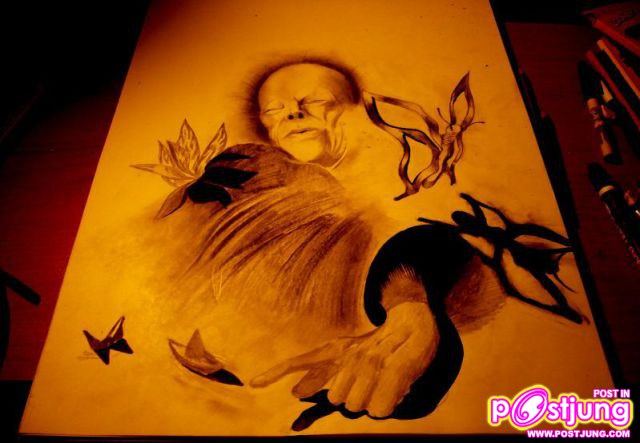 ภาพเขียนดินสอ 3 มิติ