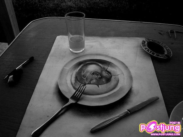 ภาพเขียนดินสอ 3 มิติ