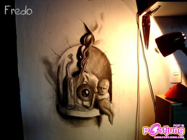 ภาพเขียนดินสอ 3 มิติ