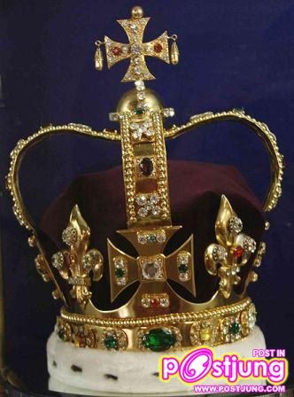 14. มงกุฎเซนต์เอ็ดเวิร์ด (St. Edward's Crown) มงกุฎพระมหากษัตริย์แห่งอังกฤษ