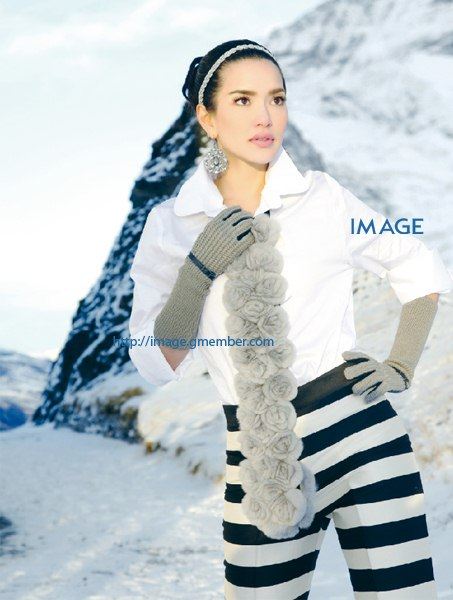 อ้อม พิยดา พาลุยหิมะแบบสวยๆ ในIMAGE vol. 24 no. 2 February 2011