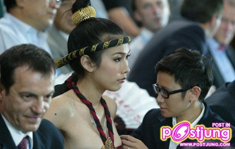 เคยเห็นกันหรือยัง? แก้ม กวินตรา พาชุด spirit of fighting ไปโชว์ที่งาน World Martial Arts Expo 2010