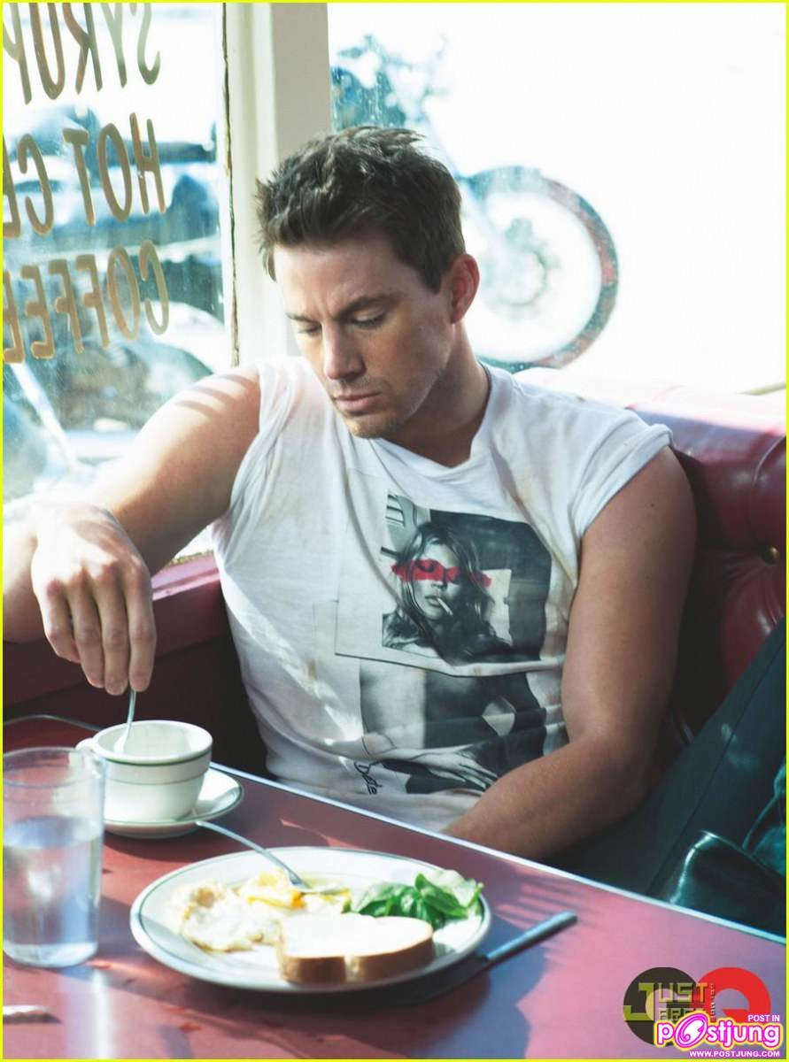 Channing Tatum Shirtless for GQ's Style Issue