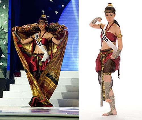 ชุดประจำชาติไทย บนเวทีนางงามจักรวาล แต่ละปี