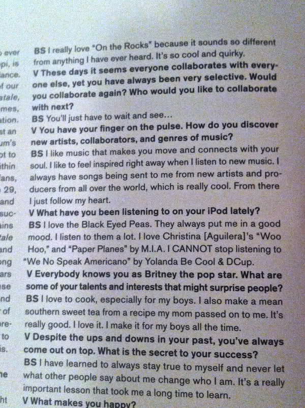 แปลบทสัมภาษณ์ Britney Spears ล่าสุดจาก V Magazine