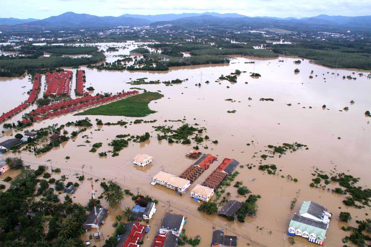 ภาพน้ำท่วมเมืองหาดใหญ่
