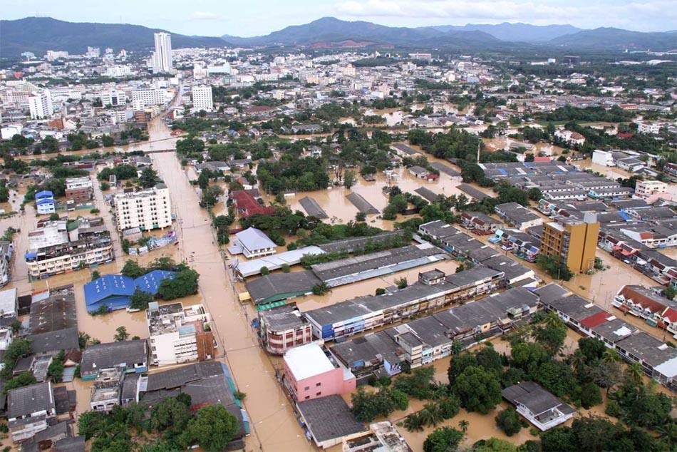 ภาพน้ำท่วมเมืองหาดใหญ่
