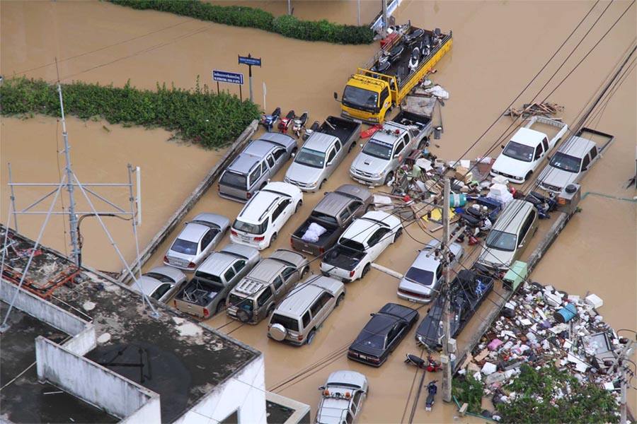 ภาพน้ำท่วมเมืองหาดใหญ่