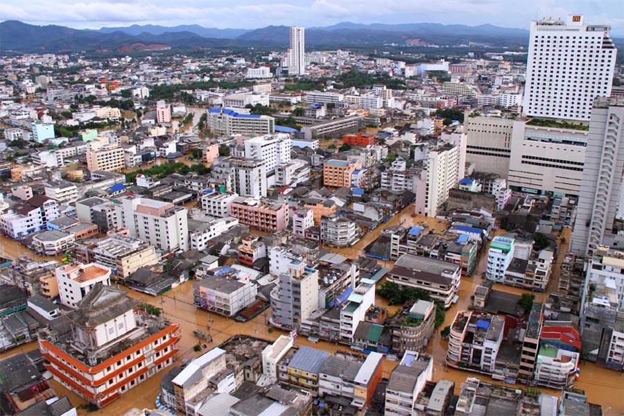 ภาพน้ำท่วมเมืองหาดใหญ่