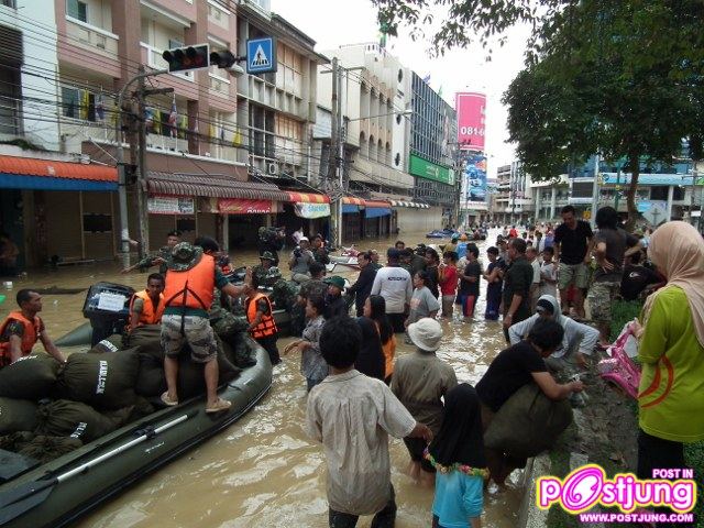 ภาพน้ำท่วมเมืองหาดใหญ่