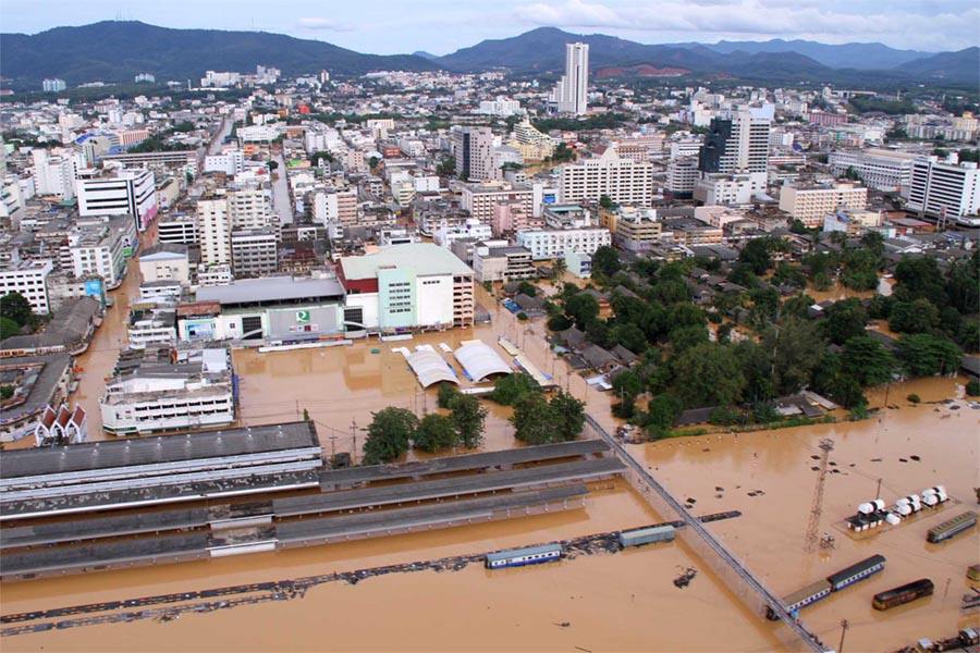 ภาพน้ำท่วมเมืองหาดใหญ่