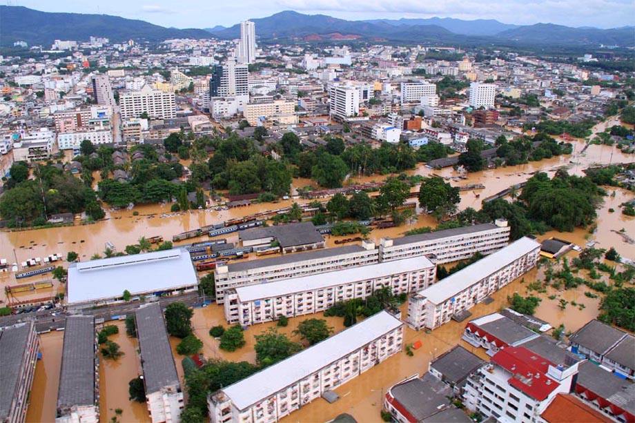 ภาพน้ำท่วมเมืองหาดใหญ่