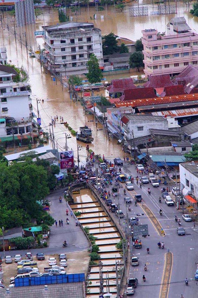 ภาพน้ำท่วมเมืองหาดใหญ่