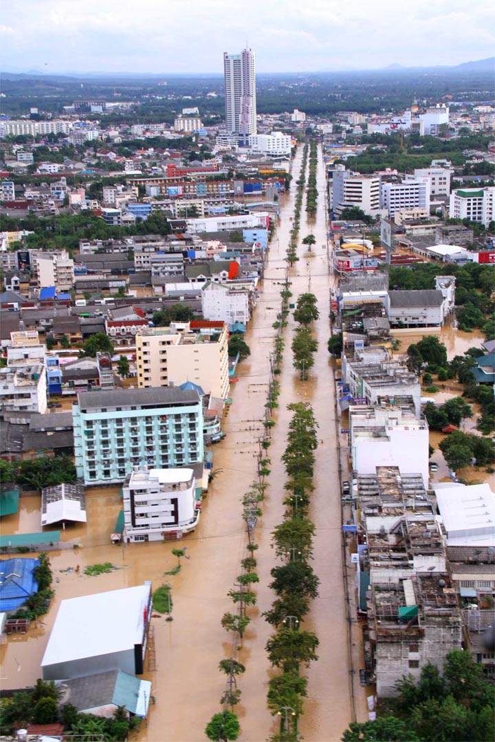 ภาพน้ำท่วมเมืองหาดใหญ่