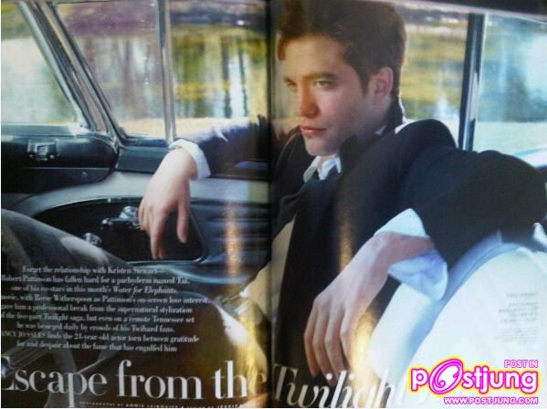 Robert Pattinson Covers on Vanity Fair April 2011