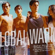 Maja Salvador & hot men of Summer on METRO March 2011 issue