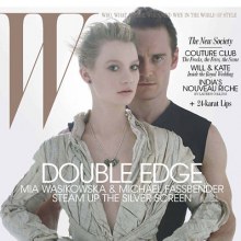 Mia Wasikowska & Michael Fassbender @W mag. April 2011