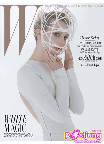 Mia Wasikowska & Michael Fassbender @W mag. April 2011