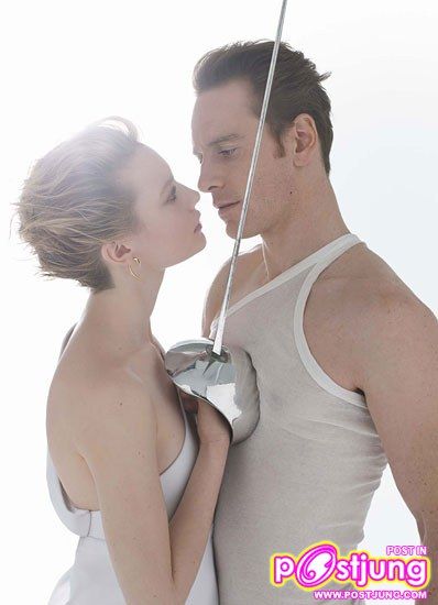 Mia Wasikowska & Michael Fassbender @W mag. April 2011