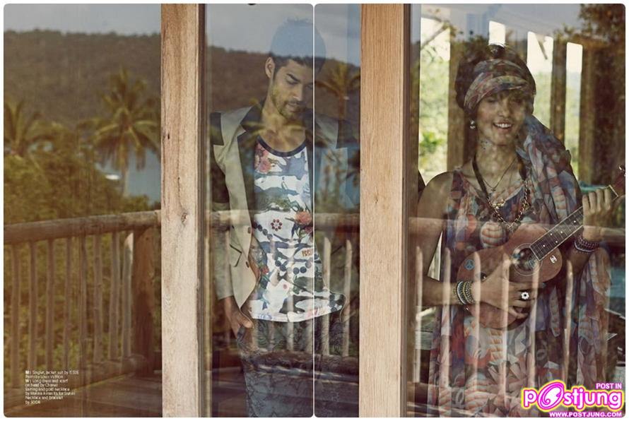 เอ๋-มณีรัตน์ คำอ้วน & Philipp Blatter @HONEYMOON+TRAVEL no.106 March 2011