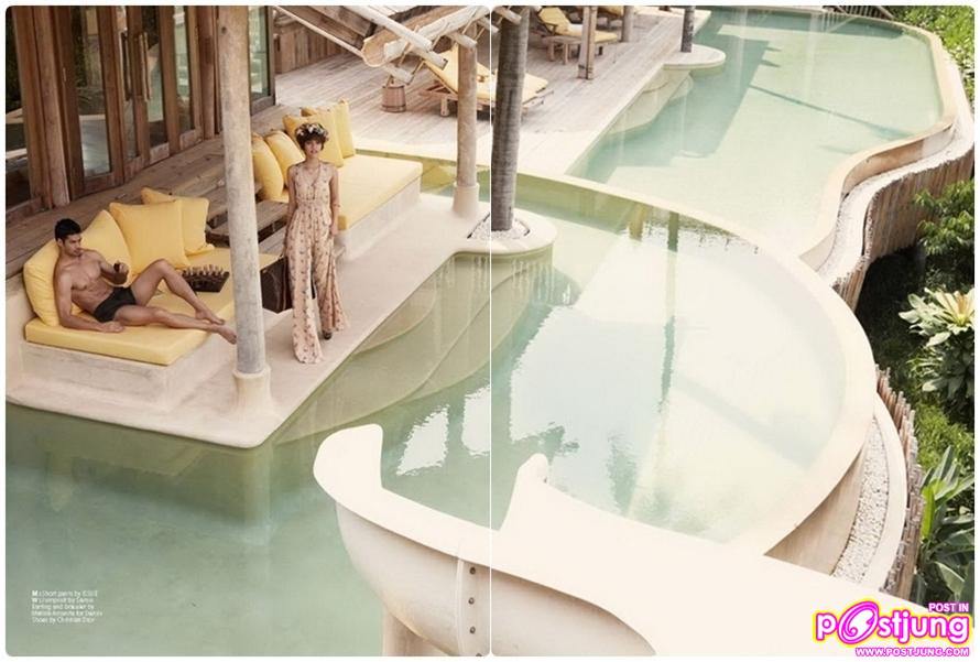 เอ๋-มณีรัตน์ คำอ้วน & Philipp Blatter @HONEYMOON+TRAVEL no.106 March 2011